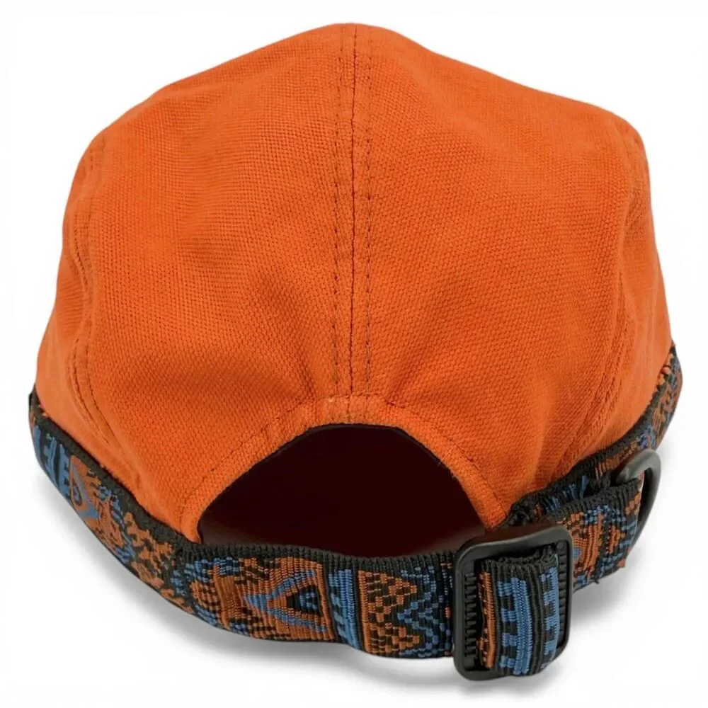 KAVU Organic Cotton Canvas Strapcap Outdoor Hat Adjustable Sweet Potato Medium